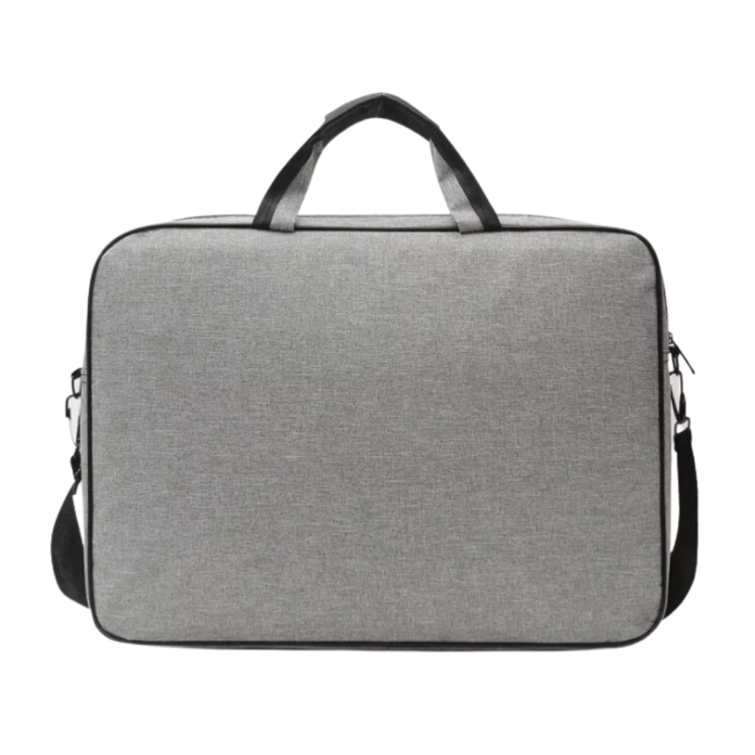 Laptop-Tasche für 15,6 & 17 Zoll – Wasserdicht, Slim Design, Business-Aktentasche mit Schultergurt – Grau & Schwarz