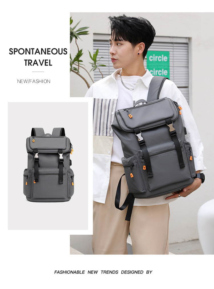 Schultasche, Herren-Freizeitrucksack, Schulranzen und große Umhängetasche mit hoher Kapazität