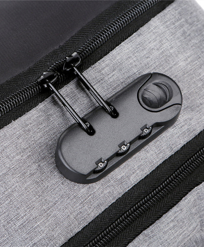 Herren Laptop Rucksack mit Passwortsperre und USB-Ladeanschluss - Ideal für Arbeit und Reisen und schule