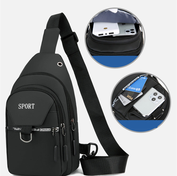 Vielseitige Brusttasche, Sportliche Bauchtasche und Umhängetasche für Damen und Herren - Ideale Freizeit Schultertasche