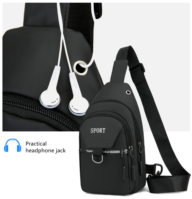 Vielseitige Brusttasche, Sportliche Bauchtasche und Umhängetasche für Damen und Herren - Ideale Freizeit Schultertasche