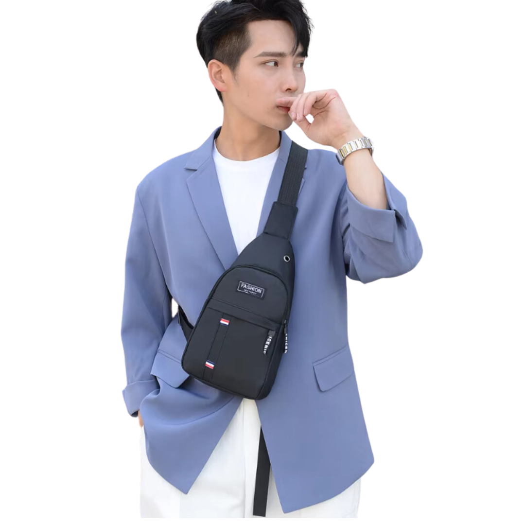 Multifunktionale Schultertasche für Herren – Brusttasche aus Oxford-Gewebe