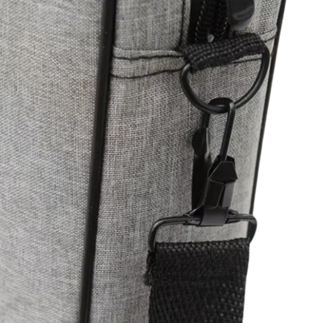 Laptop-Tasche für 15,6 & 17 Zoll – Wasserdicht, Slim Design, Business-Aktentasche mit Schultergurt – Grau & Schwarz