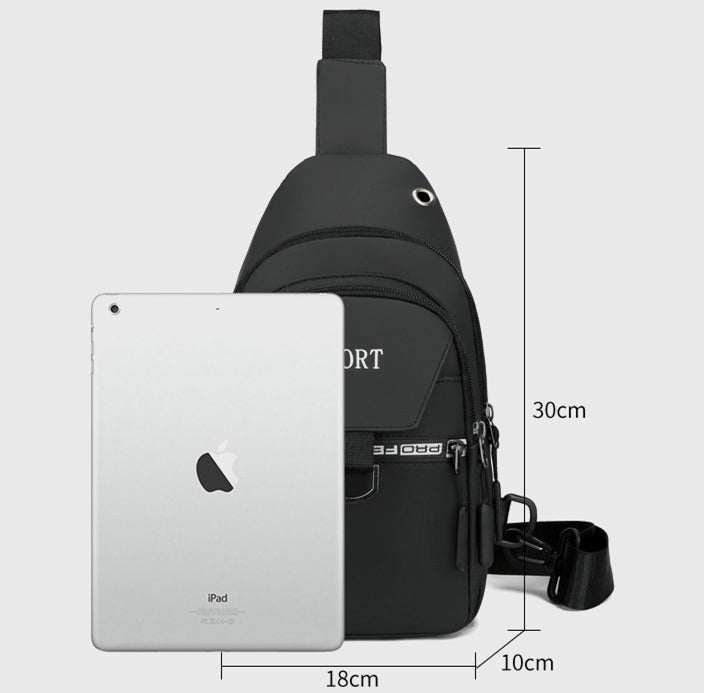 Vielseitige Brusttasche, Sportliche Bauchtasche und Umhängetasche für Damen und Herren - Ideale Freizeit Schultertasche