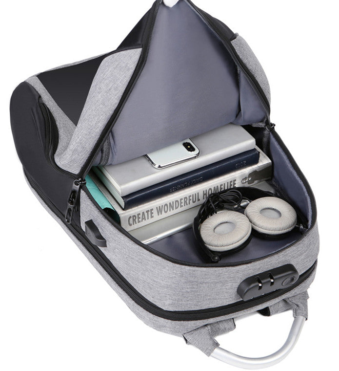 Herren Laptop Rucksack mit Passwortsperre und USB-Ladeanschluss - Ideal für Arbeit und Reisen und schule