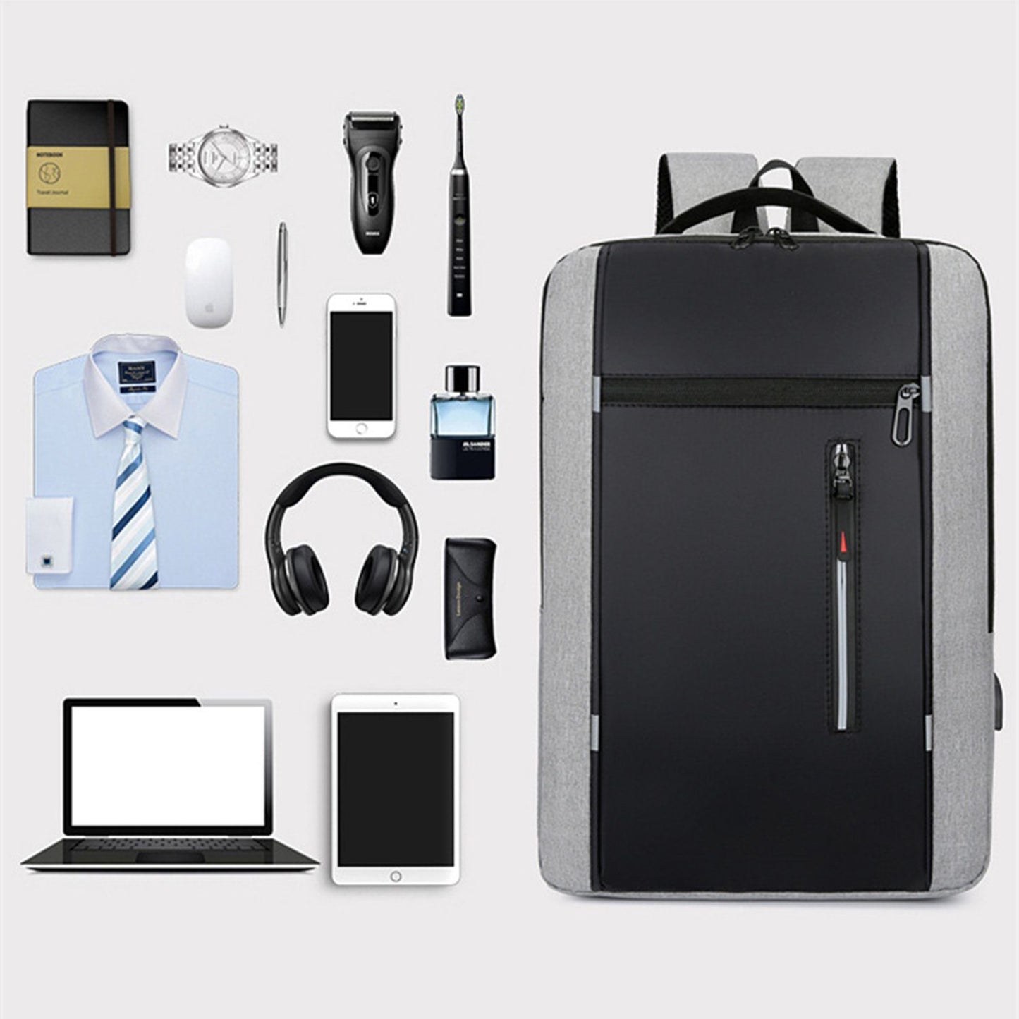 Multifunktionaler Sportrucksack mit Laptopfach und USB-Ladeanschluss für Unterwegs