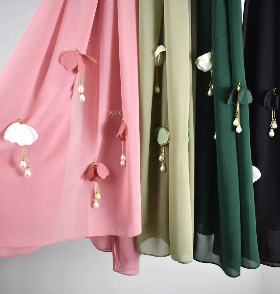 Hijab Chiffon 180-70 CM Leicht 130g Optimaler Halt 4 Farbe
