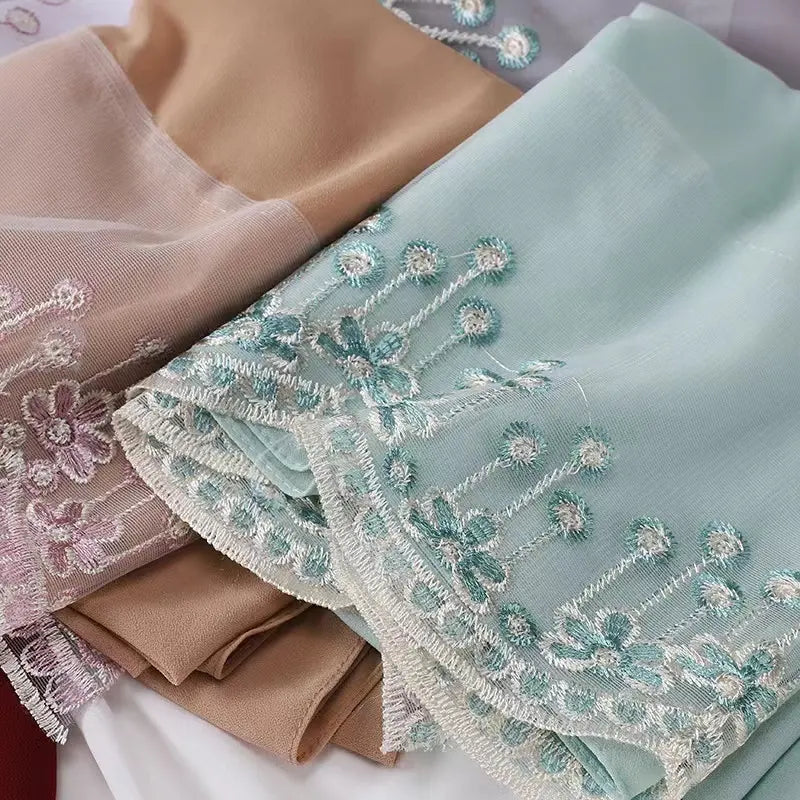 Hijab neuer Stil Hijab-Chiffon-Schal 3 Farbe Frauen kopftuch 185x70 cm Schal