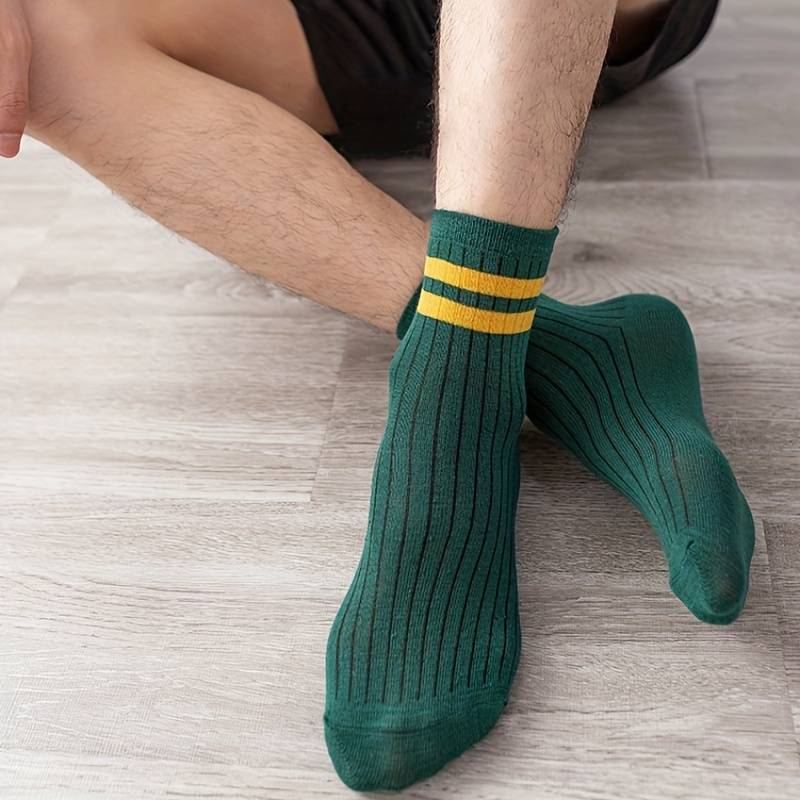 10 Paar Bunte Gestreifte Unisex Socken - Komfortabel und Modisch