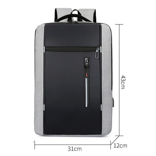 Multifunktionaler Sportrucksack mit Laptopfach und USB-Ladeanschluss für Unterwegs