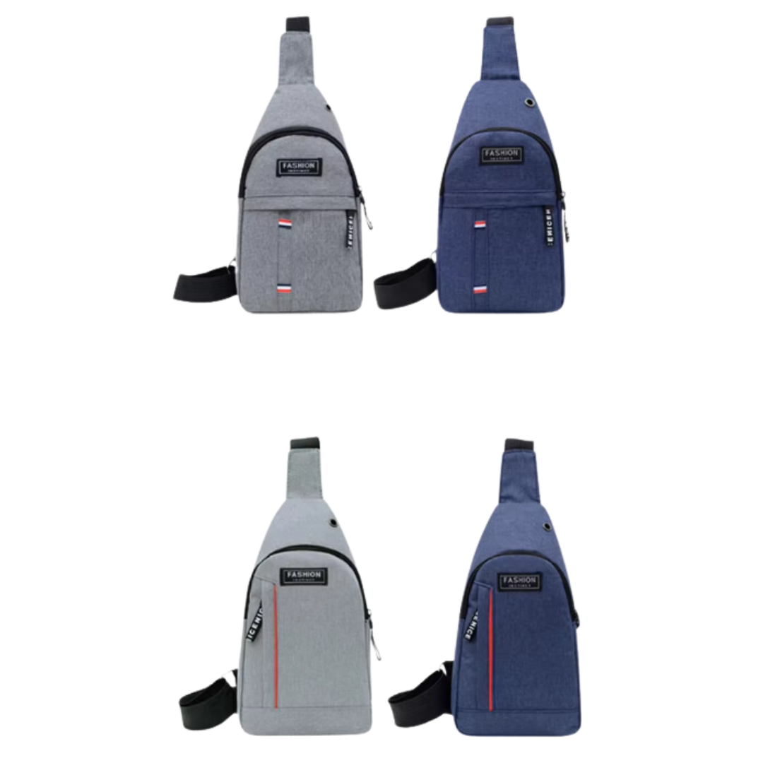Multifunktionale Schultertasche für Herren – Brusttasche aus Oxford-Gewebe