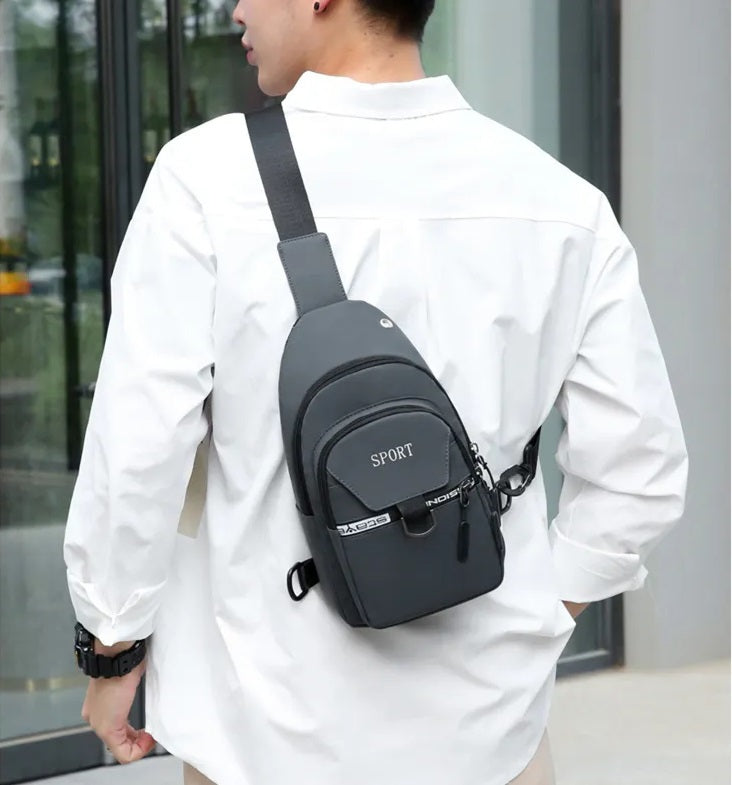 Vielseitige Brusttasche, Sportliche Bauchtasche und Umhängetasche für Damen und Herren - Ideale Freizeit Schultertasche