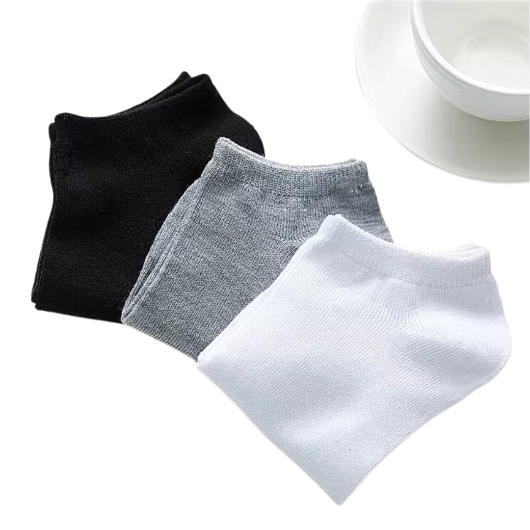1 - 10 Paar Kurze Unisex Socken - Komfortabel und Atmungsaktiv in Klassischen Farben