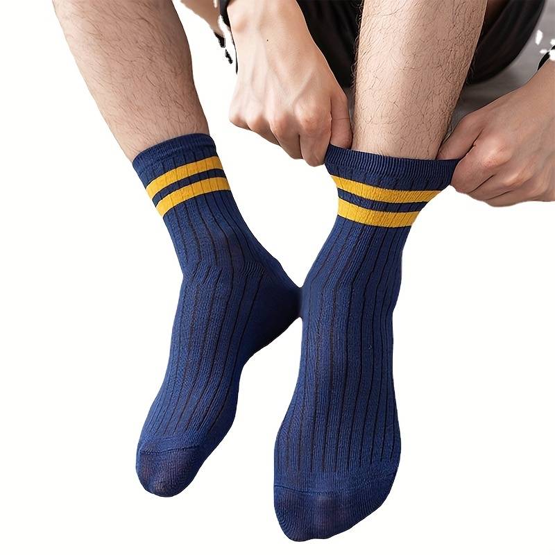 10 Paar Bunte Gestreifte Unisex Socken - Komfortabel und Modisch