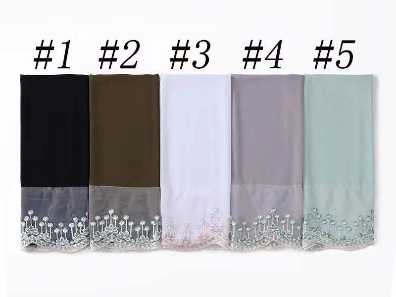 Hijab neuer Stil Hijab-Chiffon-Schal 3 Farbe Frauen kopftuch 185x70 cm Schal