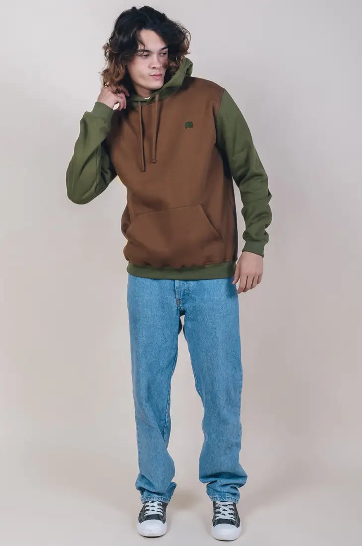 Olive Bio-Baumwoll Hoodie