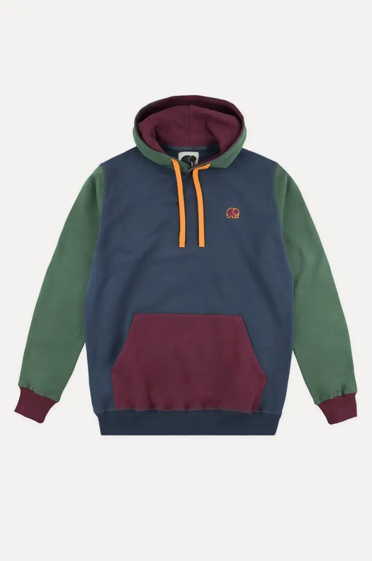 Color Block Hoodie aus 100% Bio-Baumwolle