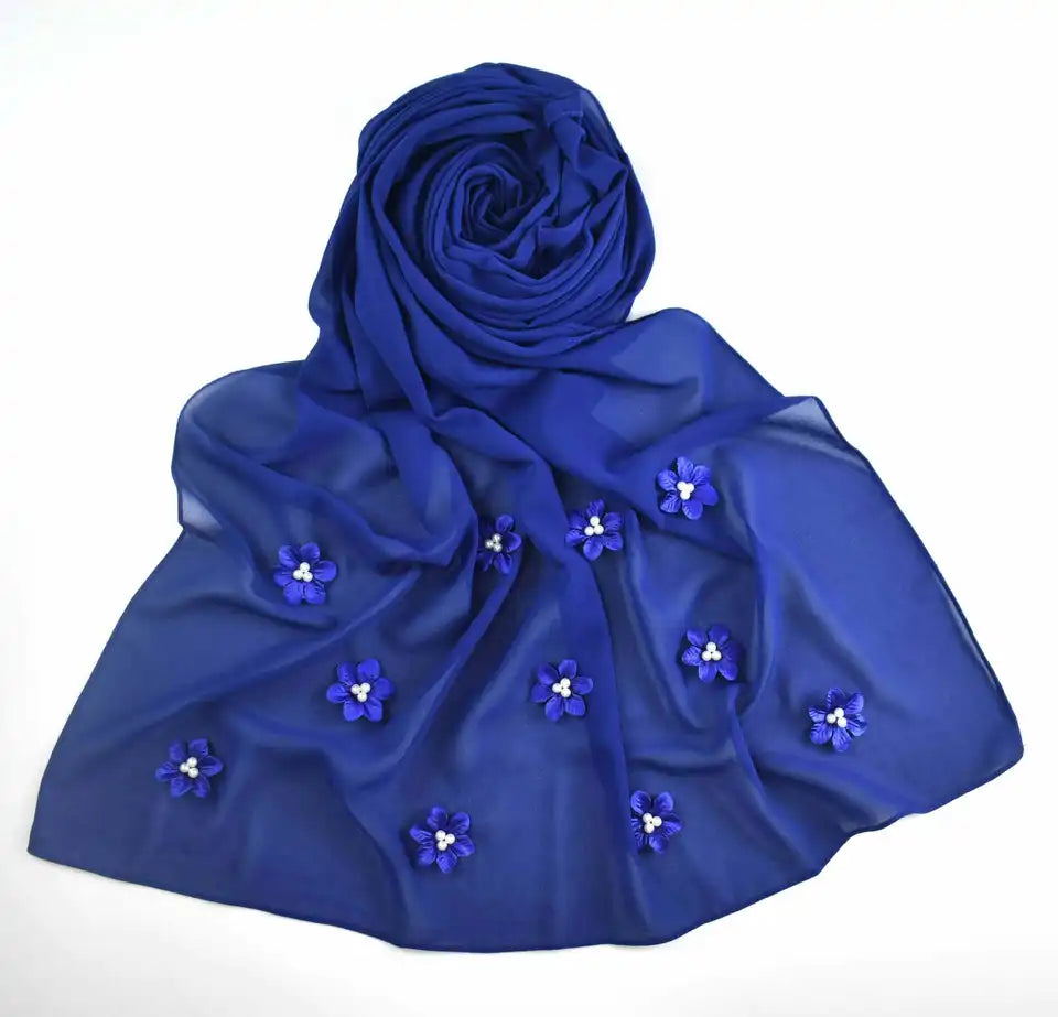 Hijab Chiffon 7 Farbe 170x70 cm Leicht 155g Optimaler Halt und Hoher Tragekomfor