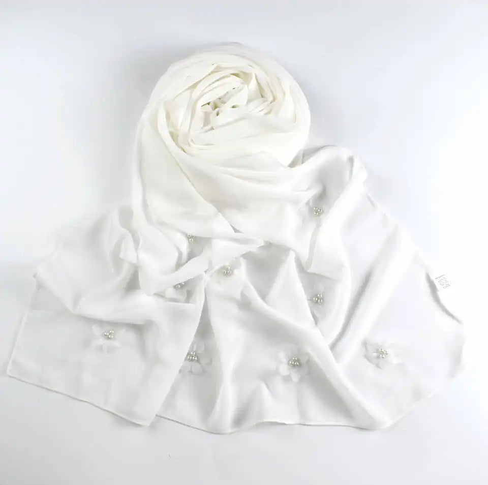 Hijab Chiffon 7 Farbe 170x70 cm Leicht 155g Optimaler Halt und Hoher Tragekomfor