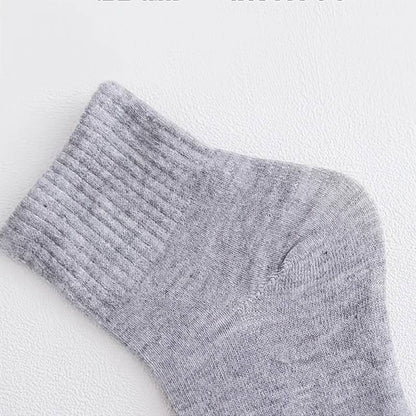 10 Paar Unisex Baumwollsocken - Einfarbig, Bequem und Atmungsaktiv