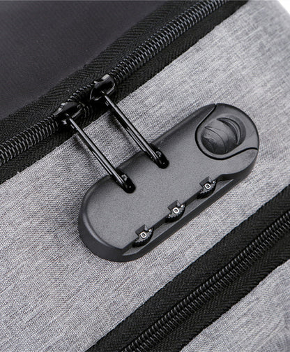 Herren Laptop Rucksack mit Passwortsperre und USB-Ladeanschluss - Ideal für Arbeit und Reisen und schule