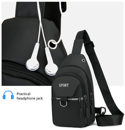 Vielseitige Brusttasche, Sportliche Bauchtasche und Umhängetasche für Damen und Herren - Ideale Freizeit Schultertasche