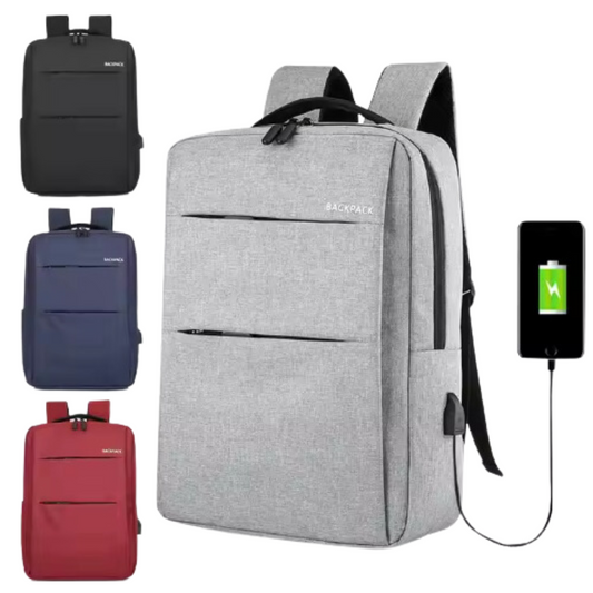 Laptop-Rucksack mit USB-Anschluss | Unisex Business & Reise Rucksack aus Polyester