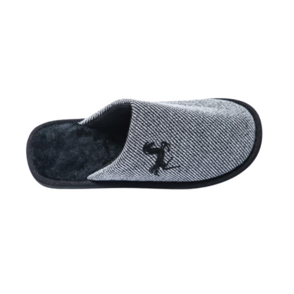 Herren Hausschuhe mit Stickerei – Komfortable Pantoffeln in Schwarz, Marineblau, Grau und Kamel (Größe 41-46)
