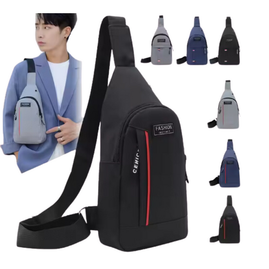 Multifunktionale Schultertasche für Herren – Brusttasche aus Oxford-Gewebe