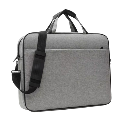 Laptop-Tasche für 15,6 & 17 Zoll – Wasserdicht, Slim Design, Business-Aktentasche mit Schultergurt – Grau & Schwarz