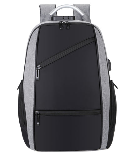 Herren Laptop Rucksack mit Passwortsperre und USB-Ladeanschluss - Ideal für Arbeit und Reisen und schule