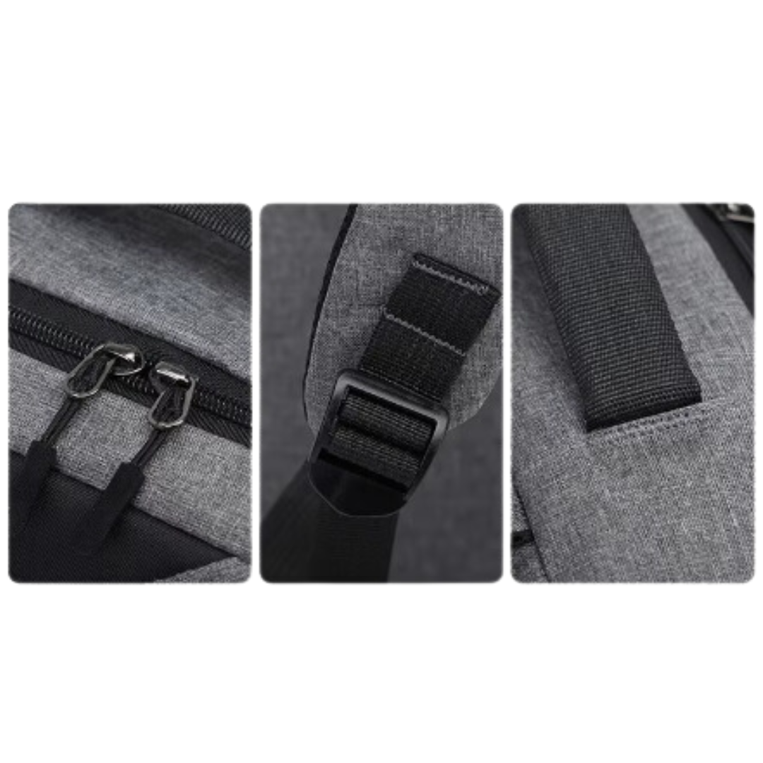 Laptop-Rucksack-Set mit USB-Anschluss | 3-teilig | Leicht & Wasserdicht | Ideal für Alltag & Reisen