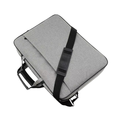 Laptop-Tasche für 15,6 & 17 Zoll – Wasserdicht, Slim Design, Business-Aktentasche mit Schultergurt – Grau & Schwarz