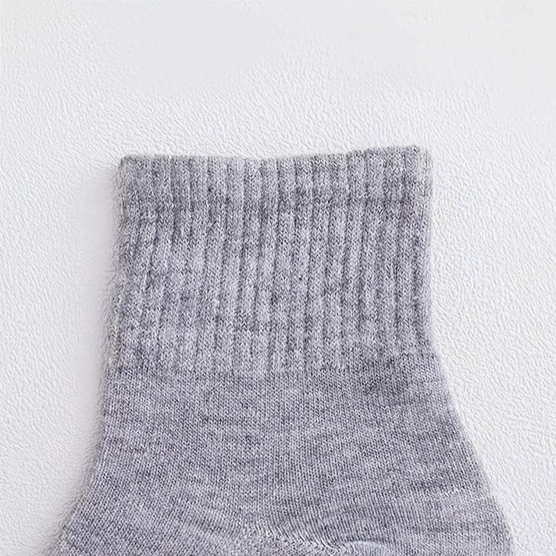 10 Paar Unisex Baumwollsocken - Einfarbig, Bequem und Atmungsaktiv