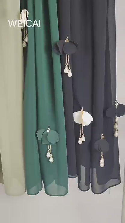 Hijab Chiffon 180-70 CM Leicht 130g Optimaler Halt 4 Farbe